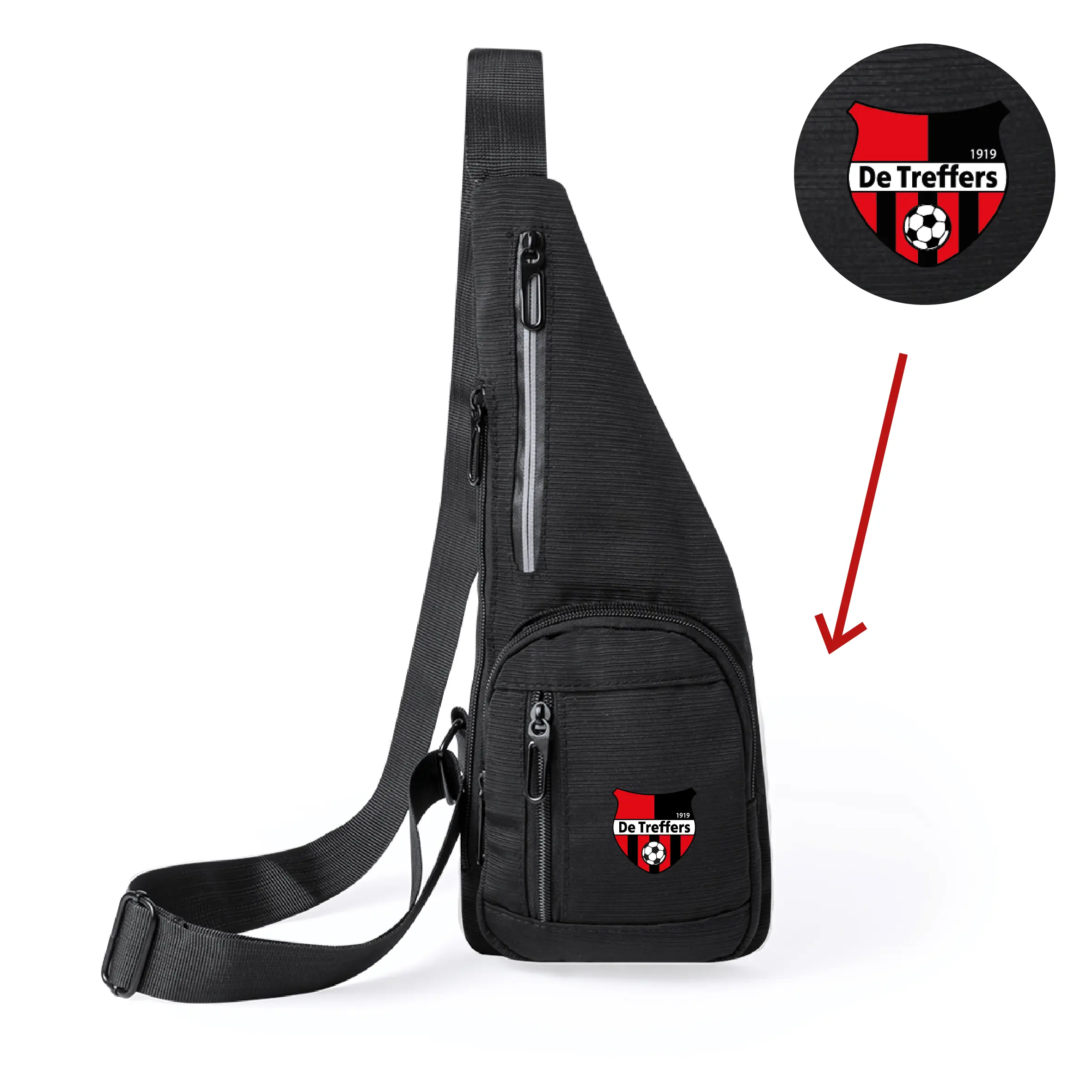 De Treffers Crossbody Tas - Detreffers merchandise fanstoremerchandise schoudertas opdruk kleur - 01928